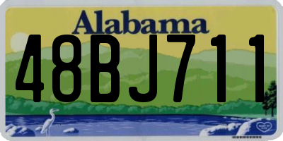 AL license plate 48BJ711