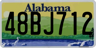 AL license plate 48BJ712