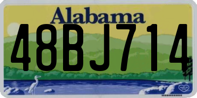 AL license plate 48BJ714