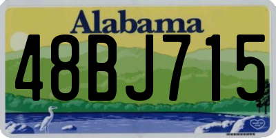 AL license plate 48BJ715