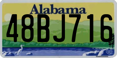 AL license plate 48BJ716