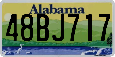 AL license plate 48BJ717