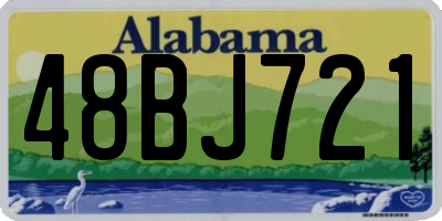 AL license plate 48BJ721