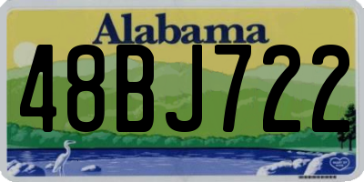 AL license plate 48BJ722