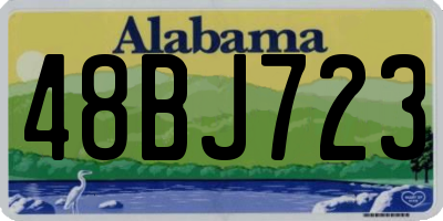 AL license plate 48BJ723