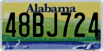 AL license plate 48BJ724