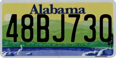 AL license plate 48BJ730