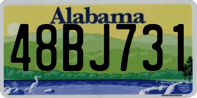 AL license plate 48BJ731