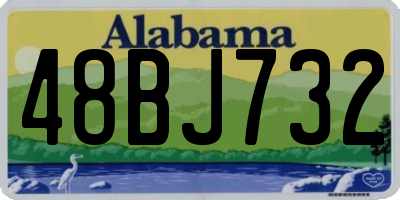 AL license plate 48BJ732