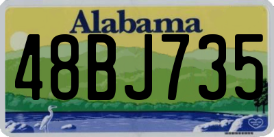 AL license plate 48BJ735