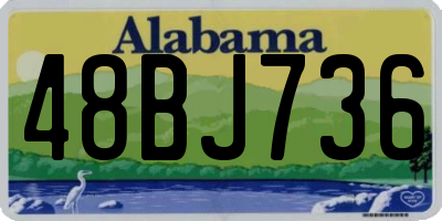 AL license plate 48BJ736