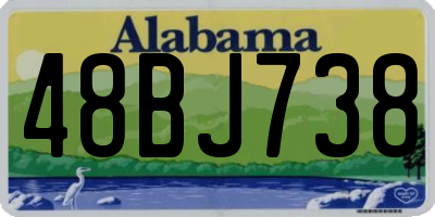 AL license plate 48BJ738