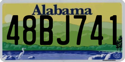 AL license plate 48BJ741