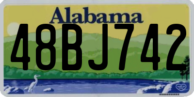 AL license plate 48BJ742