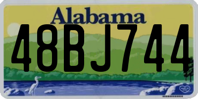 AL license plate 48BJ744