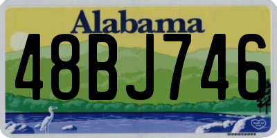 AL license plate 48BJ746