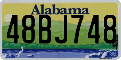 AL license plate 48BJ748