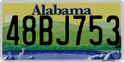 AL license plate 48BJ753