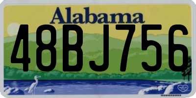 AL license plate 48BJ756