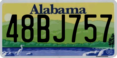 AL license plate 48BJ757