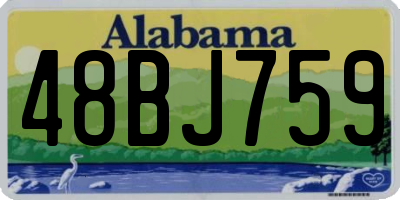AL license plate 48BJ759
