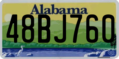 AL license plate 48BJ760