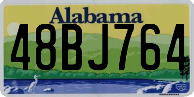 AL license plate 48BJ764