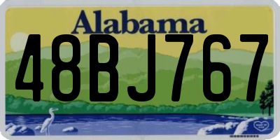 AL license plate 48BJ767