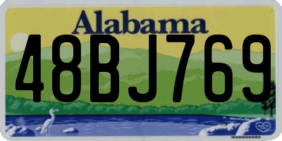 AL license plate 48BJ769