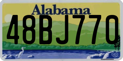 AL license plate 48BJ770
