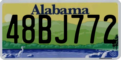 AL license plate 48BJ772