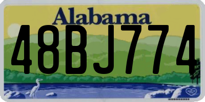 AL license plate 48BJ774