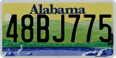 AL license plate 48BJ775