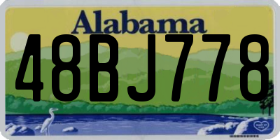 AL license plate 48BJ778