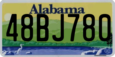 AL license plate 48BJ780