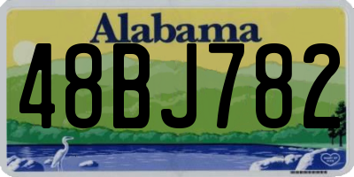 AL license plate 48BJ782