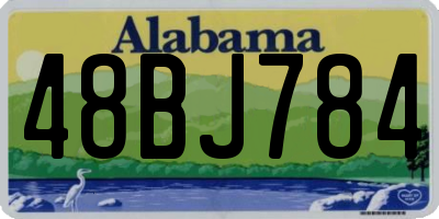 AL license plate 48BJ784