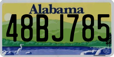 AL license plate 48BJ785