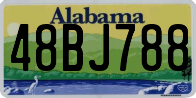 AL license plate 48BJ788