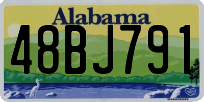 AL license plate 48BJ791