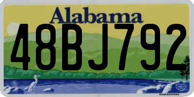 AL license plate 48BJ792