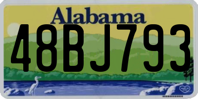 AL license plate 48BJ793