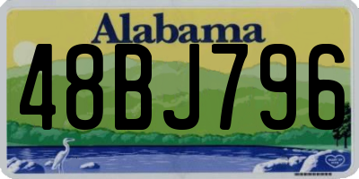 AL license plate 48BJ796