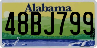 AL license plate 48BJ799