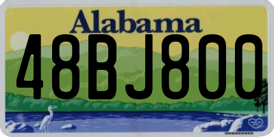 AL license plate 48BJ800