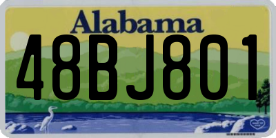 AL license plate 48BJ801
