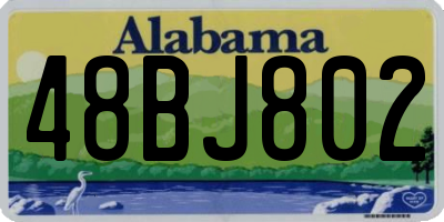 AL license plate 48BJ802