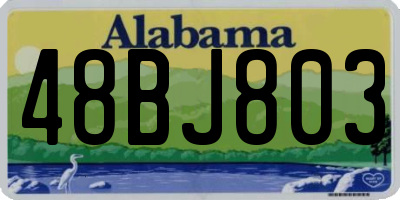 AL license plate 48BJ803