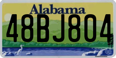 AL license plate 48BJ804