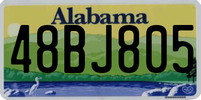 AL license plate 48BJ805